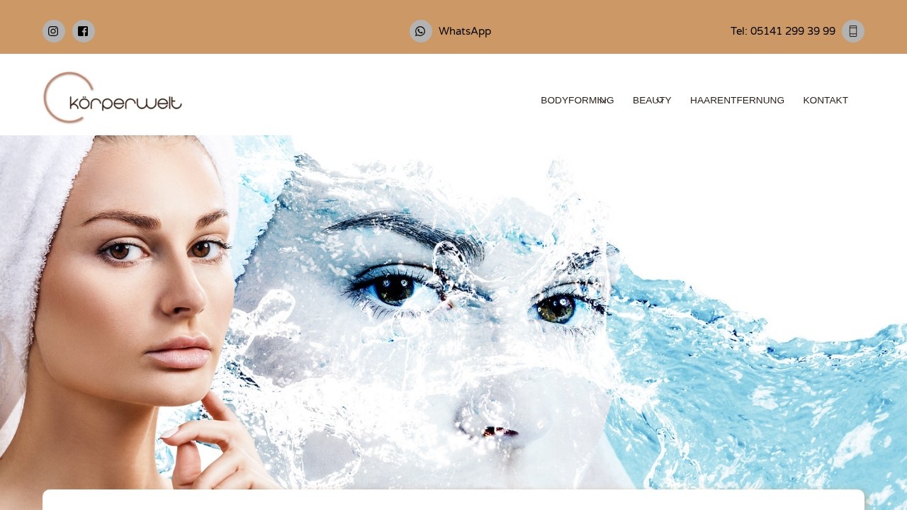 Körperwelt – Website-Vorschau